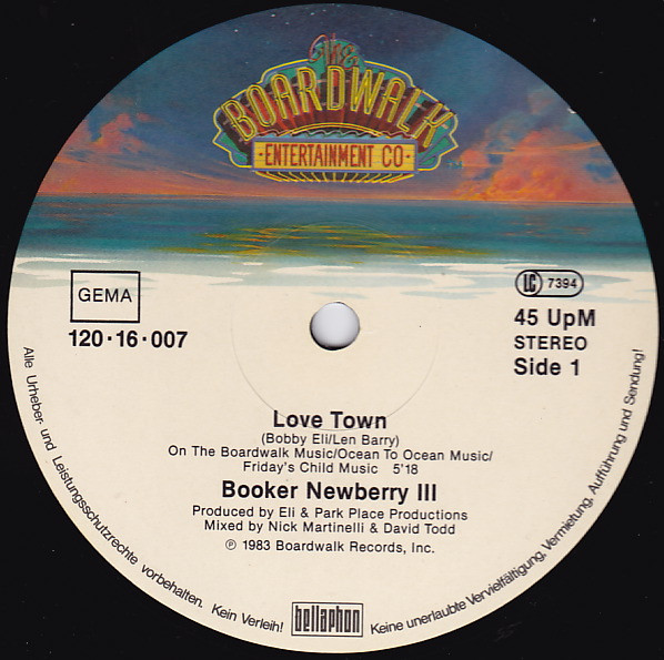 last ned album Booker Newberry III - Love Town Special Remix