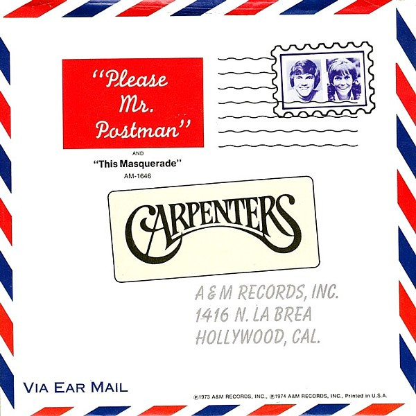 Carpenters u003d カーペンターズ – Please Mr. Postman u003d プリーズ・ミスターポストマン (1974