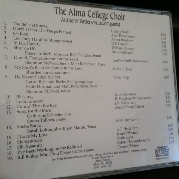 last ned album The Alma College Choir - In His Care