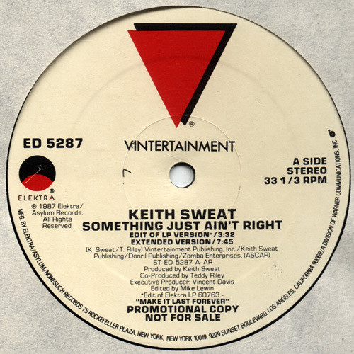 Keith Sweat – Something Just Ain't Right (1987, Vinyl) - Discogs