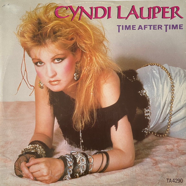 Time After Time by Cyndi Lauper Vintage Song Lyrics on Parchment Greeting  Card by Design Turnpike