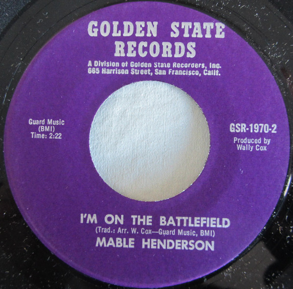 télécharger l'album Mable Henderson - What A Day Im On The Battlefield