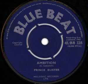 Prince Buster - Ambition / Ryging album cover