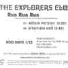 The Explorers Club - Run Run Run