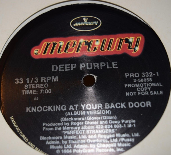 Deep Purple – Knocking At Your Back Door (1984, Vinyl) - Discogs