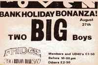 Two Big Boys - Live At The Fridge September 1984 album cover