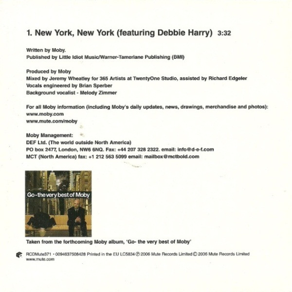 last ned album Moby - New York New York