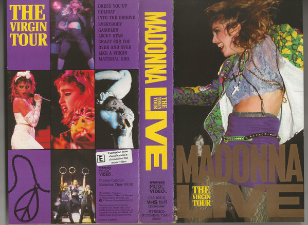 Madonna – Madonna Live (The Virgin Tour) (1985, Different Label 