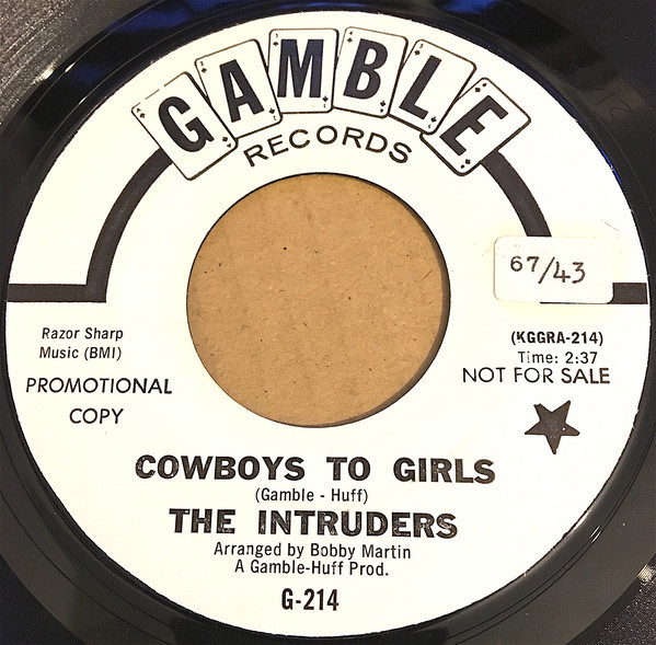 THE INTRUDERS - COWBOYS TO GIRLS