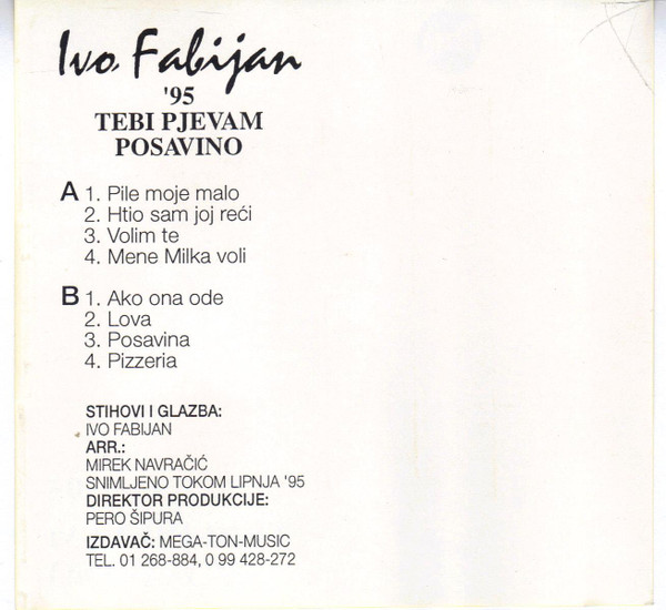 télécharger l'album Ivo Fabijan - Tebi Pjevam Posavino