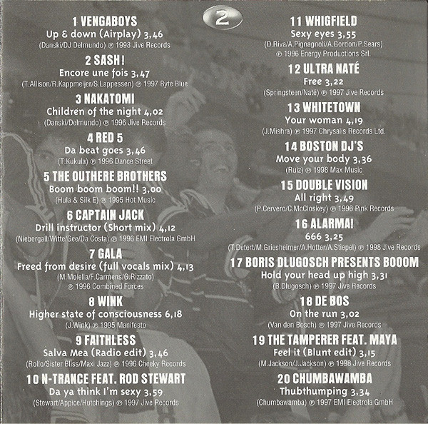 last ned album Various - 40 Hits 1995 1998