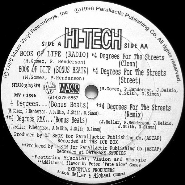 Hi-Tech – Book Of Life (1996, Vinyl) - Discogs
