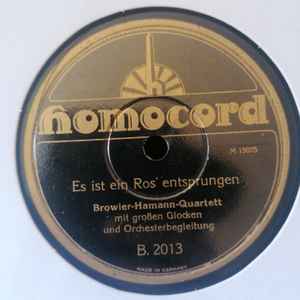 Browier-Hamann-Quartett - Es Ist Ein Ros' Entsprungen / O Tannenbaum, O Tannenbaum album cover