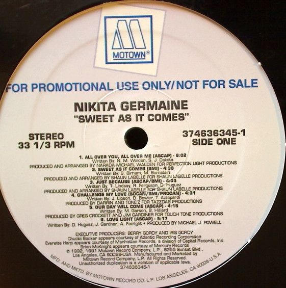 R&B LP☆NIKITA GERMAINE / Sweet as it comes☆promo only・U.S.盤