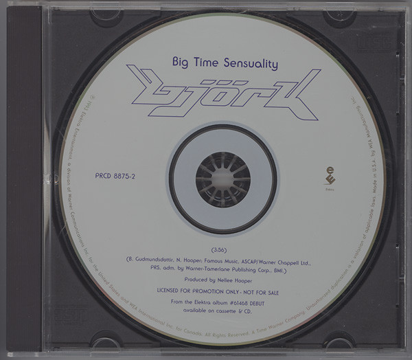 Bjork - Big Time Sensuality US盤 Digipak CD Elektra - 66242-2 ビョーク 1993年  Sugarcubes - ロック、ポップス（洋楽）