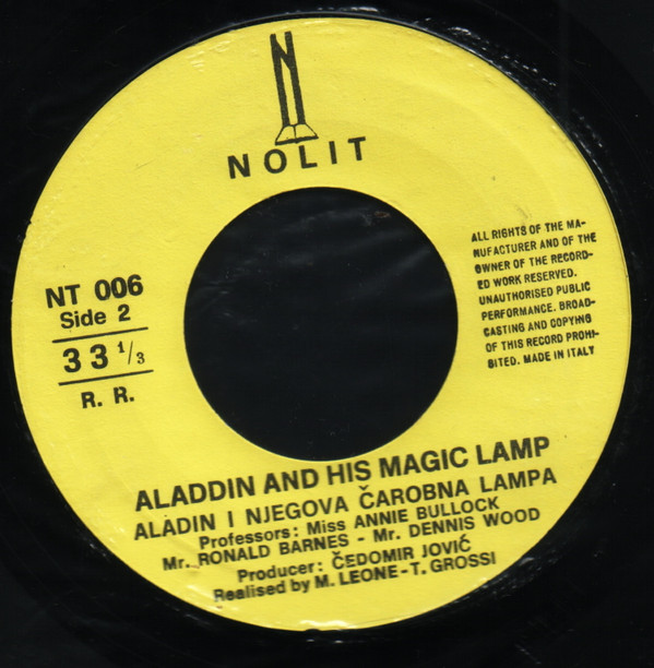 last ned album Annie Bullock, Ronald Barnes & Dennis Wood - James Howard Kunstlers Alladin An His Magic Lamp