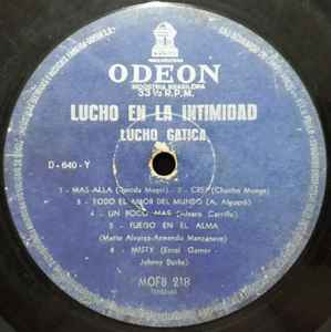 Lucho Gatica - Lucho En La Intimidad album cover