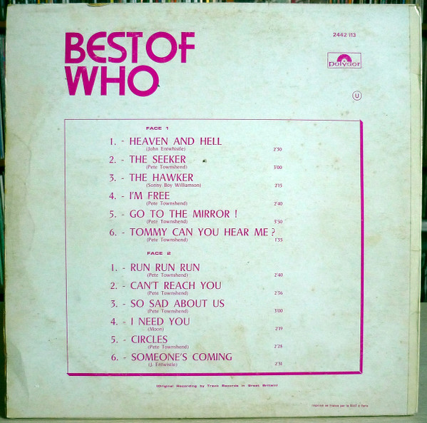 last ned album Who - Best Of Who