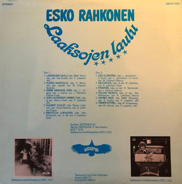 Album herunterladen Esko Rahkonen - Laaksojen laulu