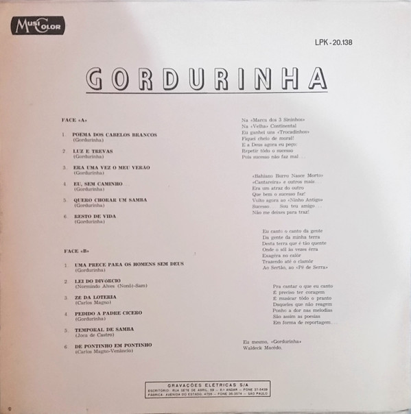 télécharger l'album Gordurinha - Gordurinha