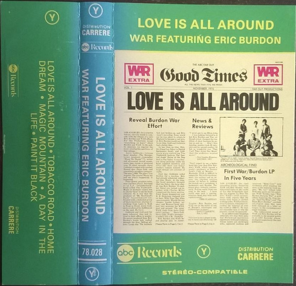 【品質保証定番】レコード　LOVE IS ALL AROUND／WAR ABCD988 洋楽