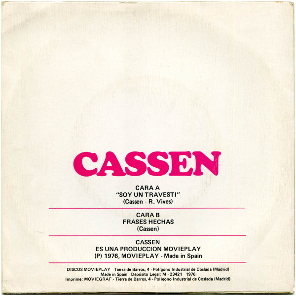télécharger l'album Cassen - Soy Un Travesti