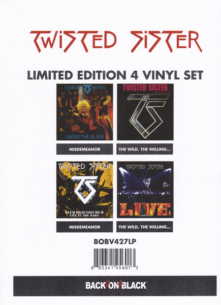 Twisted Sister – Limited Edition 4 Vinyl Set (2015, All Media