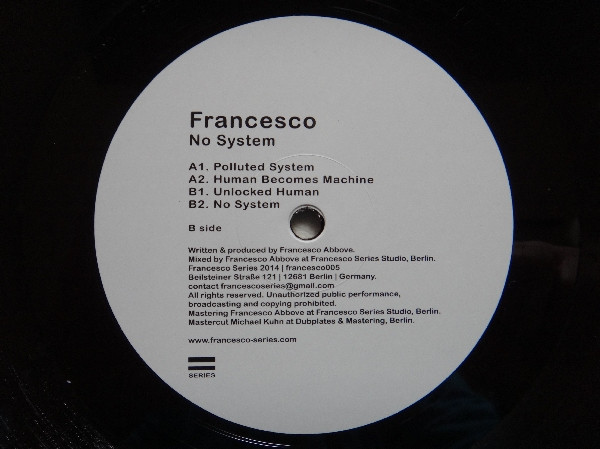 ladda ner album Francesco - No System