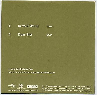 Album herunterladen Muse - In Your World Dear Star