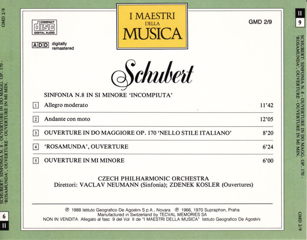lataa albumi Schubert - Sinfonia N 8 In Si Minore Incompiuta
