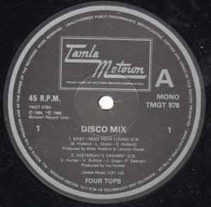 Four Tops - Disco Mix (Four Tops Medley) album cover