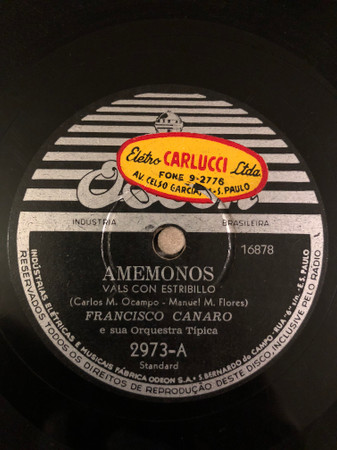 descargar álbum Francisco Canaro E Sua Orquestra Típica - Amémonos La Canción De Buenos Aires