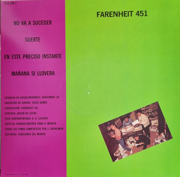 ladda ner album Farenheit 451 - No Va A Suceder