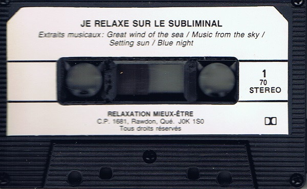 last ned album Unknow artist - Je Relax Sur Le Subliminal