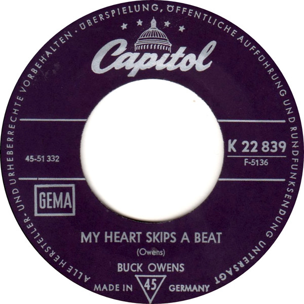 Buck Owens – My Heart Skips A Beat / Together Again (1964, Vinyl