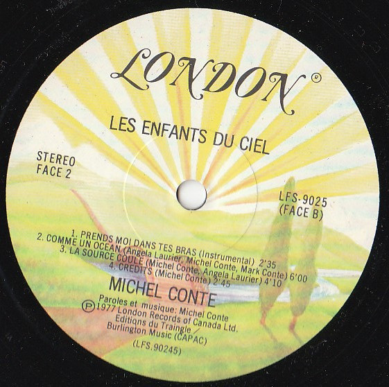 Michel Conte / Angela Laurier / Mark Conte - Les Enfants Du Ciel | London Records (LFS 90245) - 6