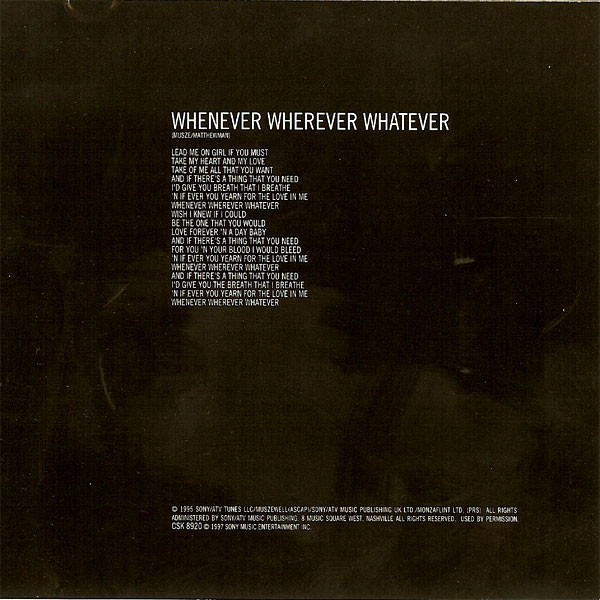 lataa albumi Maxwell - Whenever Wherever Whatever