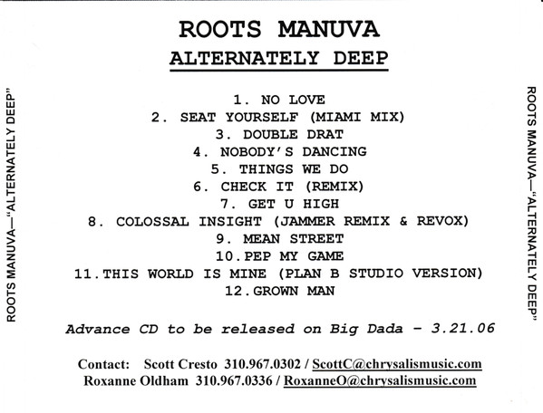 Roots Manuva - Alternately Deep | Releases | Discogs