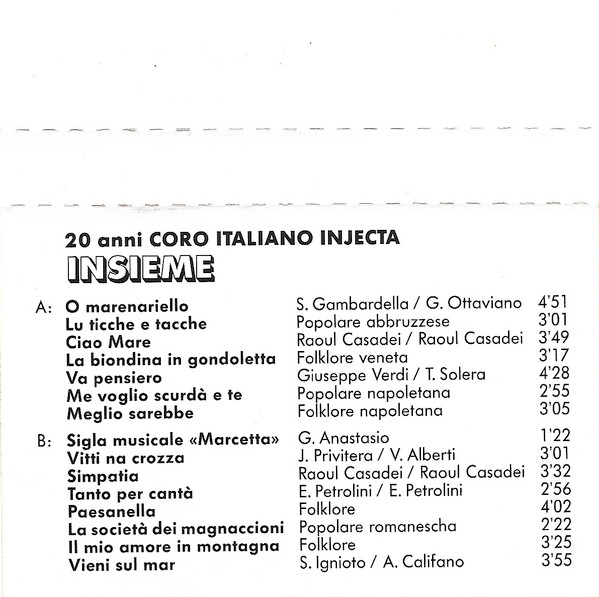 Album herunterladen Coro Italiano Injecta - 20 Anni Insieme