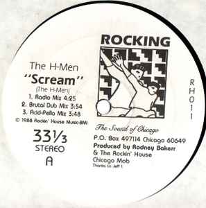 The H-Men - Scream / Never Giving Up album cover