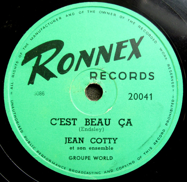 télécharger l'album Jean Cotty Et Son Ensemble - Cest Beau Ça Rio