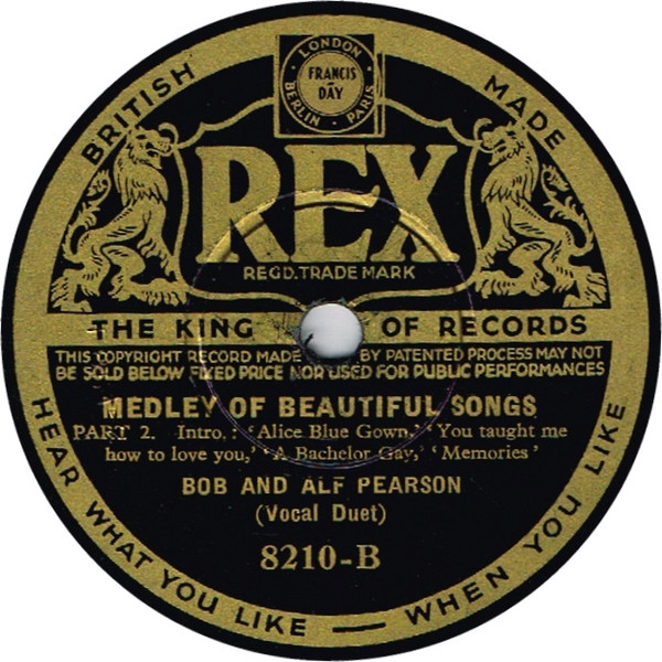 lataa albumi Bob And Alf Pearson - Medley Of Beautiful Songs