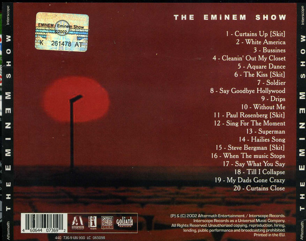  The Eminem Show (2002-05-28): CDs y Vinilo
