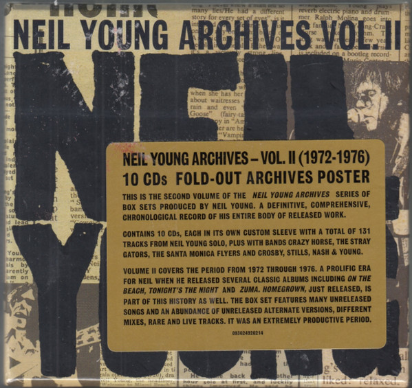 Neil Young – Neil Young Archives Vol. II (1972-1976) (2021, CD 