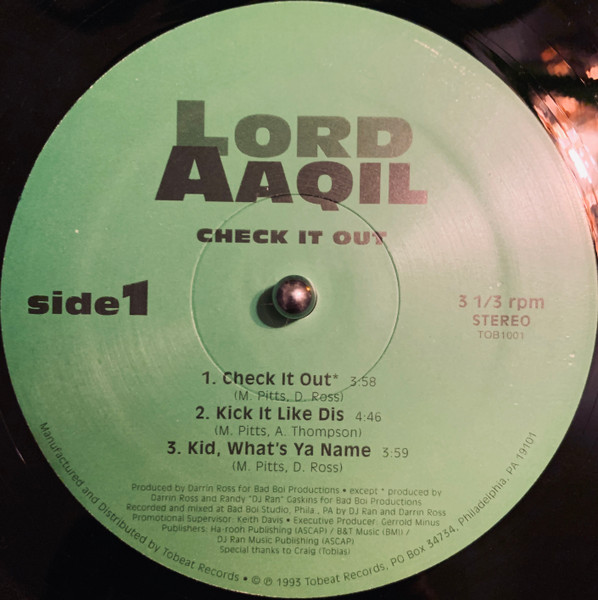 Lord Aaqil – Check It Out (1993, CD) - Discogs