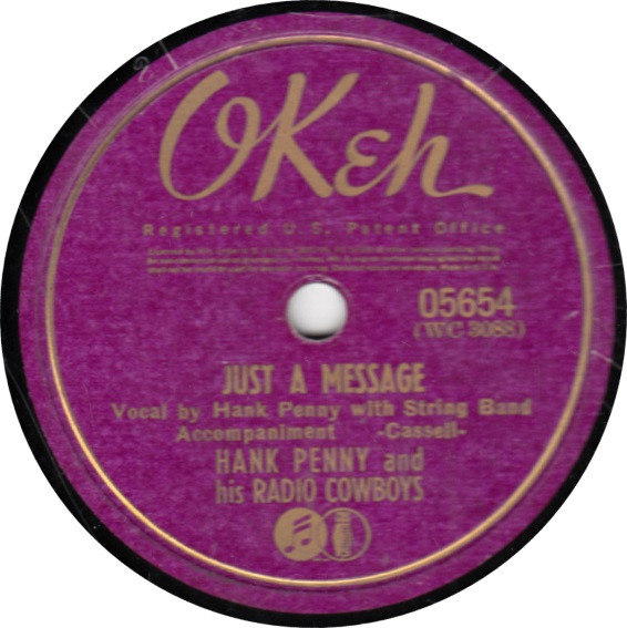 baixar álbum Hank Penny And His Radio Cowboys - Just A Message Oh Yes Take Another Guess