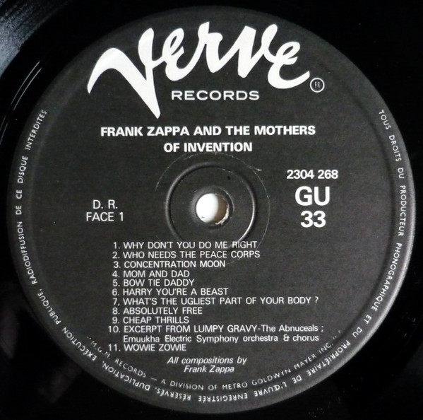 descargar álbum Frank Zappa & The Mothers Of Invention - Frank Zappa The Mothers Of Invention