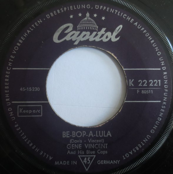 ジーン・ヴィンセント – Be-Bop-A-Lula u003d ビー・バップ・ア・ルーラ (1968