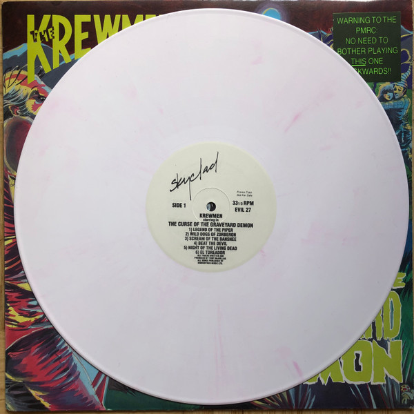 The Krewmen – Curse Of The Graveyard Demon (1988, White / Pink