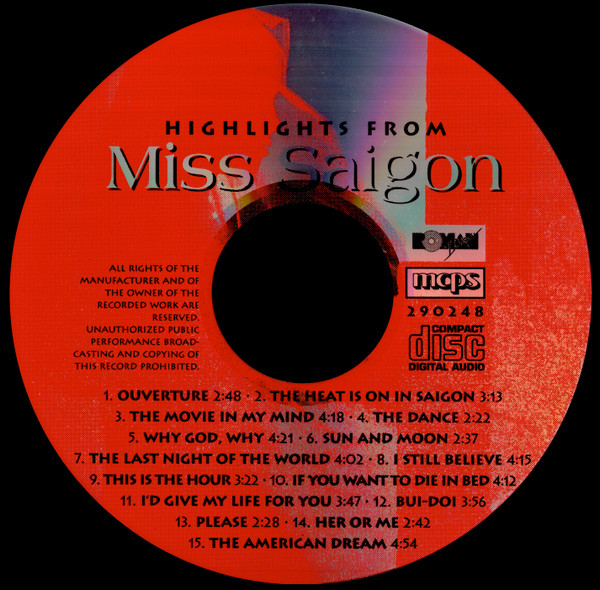 Album herunterladen Various - Highlights From Miss Saigon